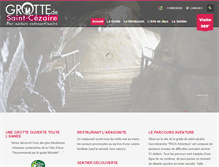 Tablet Screenshot of grotte-saintcezaire.com